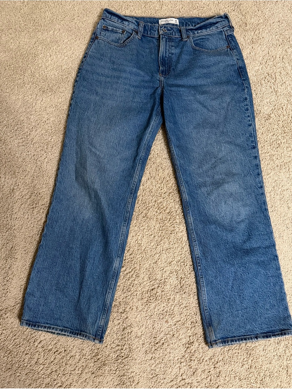 Abercrombie & Fitch Men's Relaxed Blue Jeans